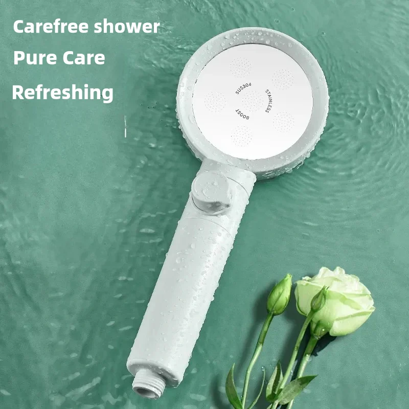 Boosting water purification shower head large jade disc nozzle filtration shower bath soft water beauty SPA lotus head