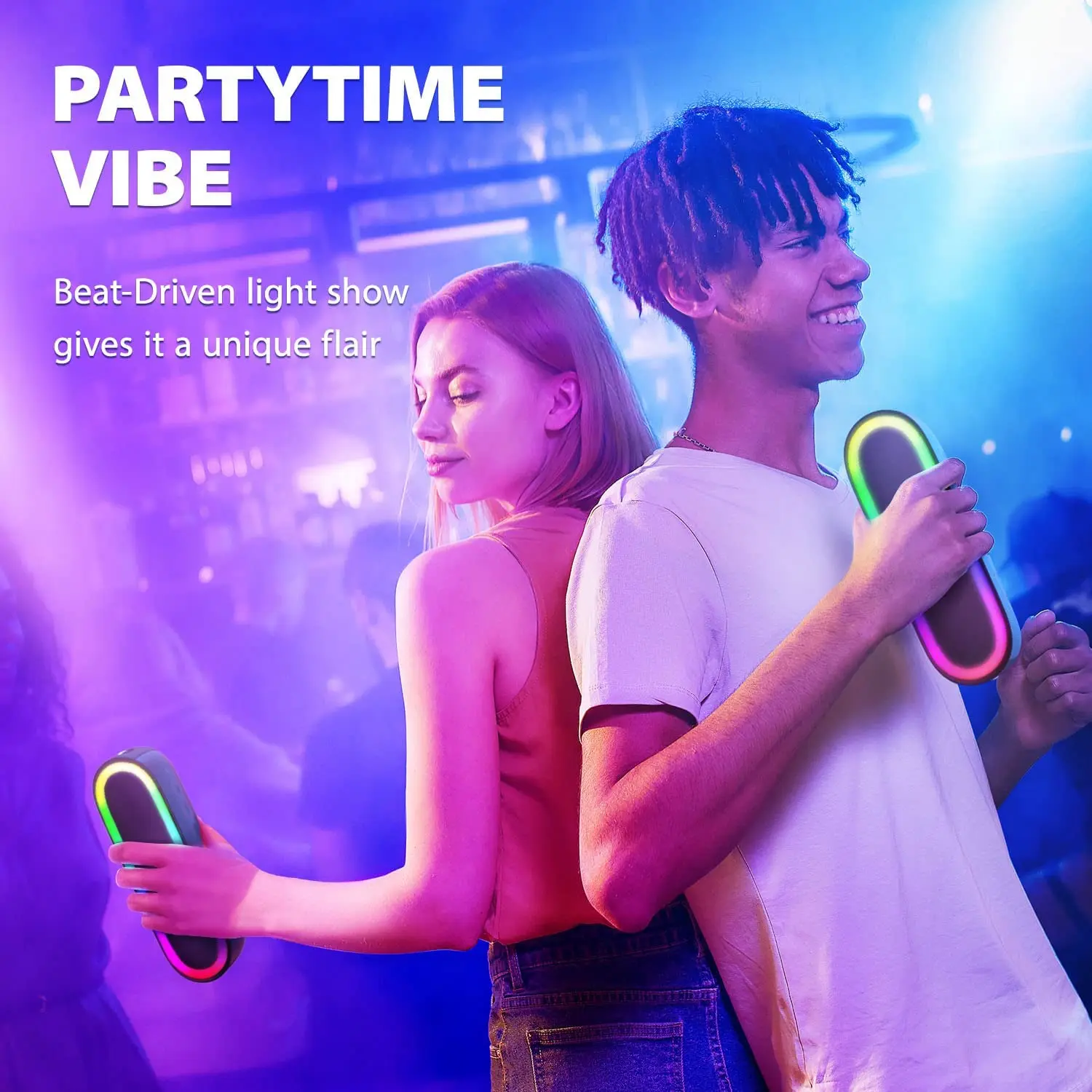 Tribit 30W Outdoor Portable Speaker IPX7 Waterproof Loud Bass Titanium Drivers LED Light view 3