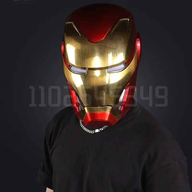 Hot New 1:1 Iron Man Mk50 Figures Wearable Voice-activated Deformation Helmet Around Marvel Animation Derivatives Model Toy