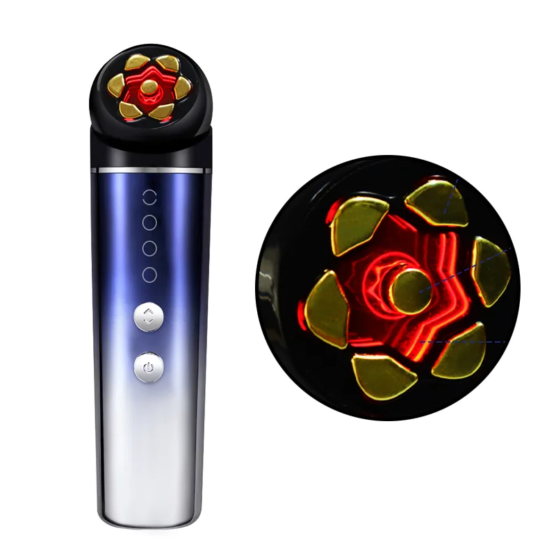 آلة شد الجلد مكركرنت RF EMS 3 في 1 جهاز مكافحة الشيخوخة الاهتزاز العلاج بالضوء الأحمر لرفع الوجه وإزالة التجاعيد #1