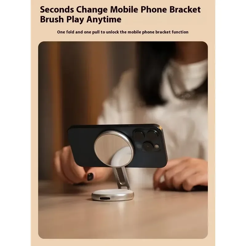 TELESIN S5 BGD 01 Magnetic fill light Mini selfie light 3 mode Adjustable brightness for iPhone 16 15 14 Xiaomi Huawei mobile