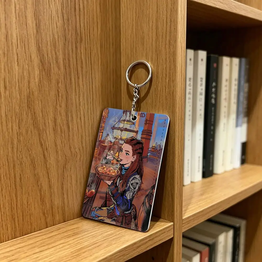 Aloy H-Horizon Z-Zero Dawn Card Holder Keychain