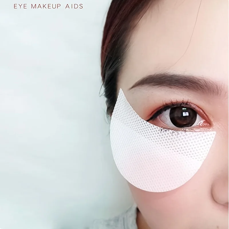 10/50/100Pcs ombretto con Eyeliner con adesivo per occhi in tessuto Non tessuto strumento per la rimozione delle ciglia innesto adesivo per l'isolamento delle ciglia