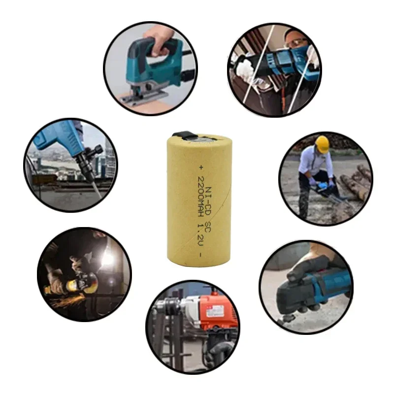 2200mAh nickel cadmium rechargeable battery suitable for Makita Bosch Hitachi and DeWei power tools, screwdriver battery, 1.2V