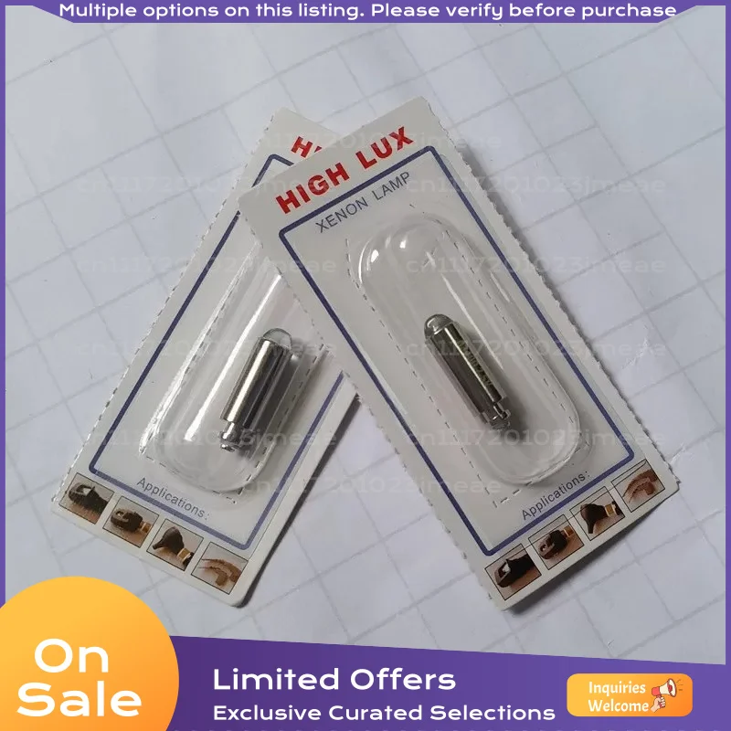 For Welch Allyn 03400 HPX034 2.5V 0.66A Halogen Bulb for Pocket Otoscope Replacement Lamp
