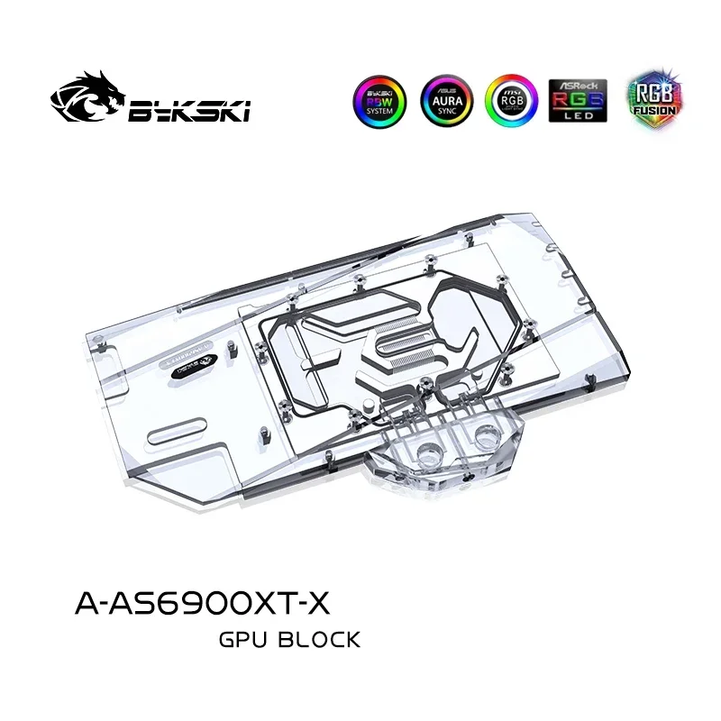 Bykski Water Block Utilizzare per ASUS TUF RX6900XT O16G/RX6800XT/ 6950 GAMING GPU Card Raffreddato/Radiatore in rame Coolling A-AS6900XT-X