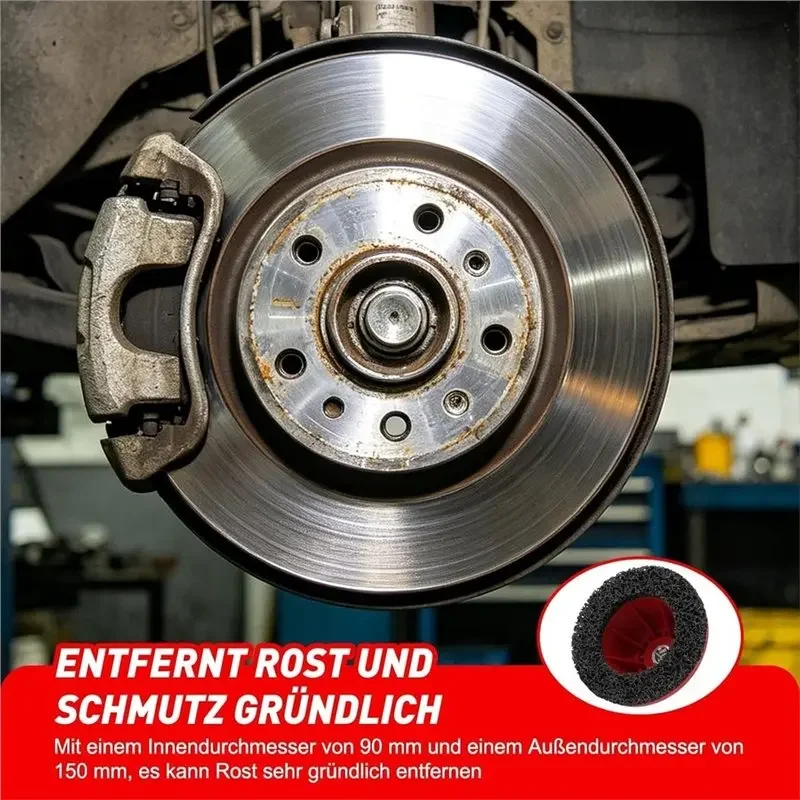 New-Wheel Hub Cleaner Resurfacing Kit, 6 Inch Grinder Cleaning Tool With 1/2