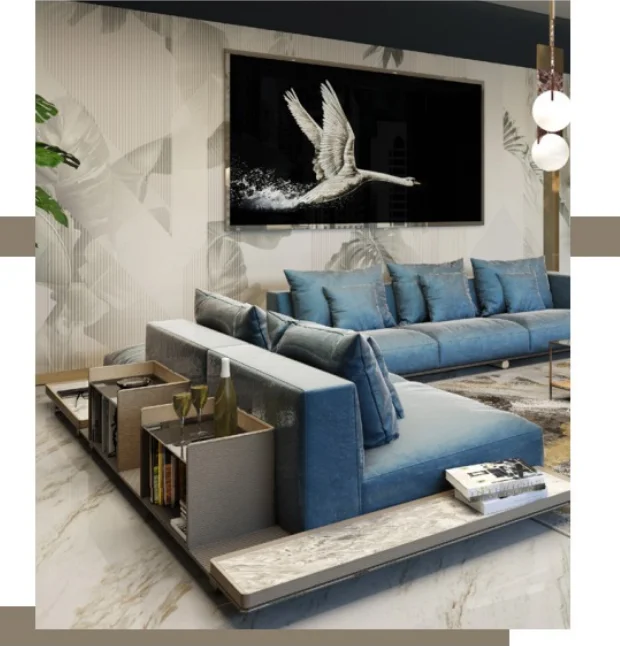 Manufacturers Lounge Sofa for Home Luxury Sectional Sofa Design Modular Sitting Room Couch Living Room Sofas Set Furniture