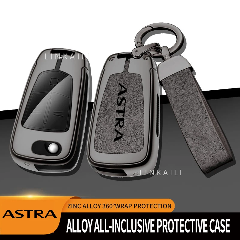 Zinc Alloy Car Key Case, Key Cover, Controle Remoto Acessórios, Adequado para Opel Astra, GTC, ASTRA, Logotipo Personalizado