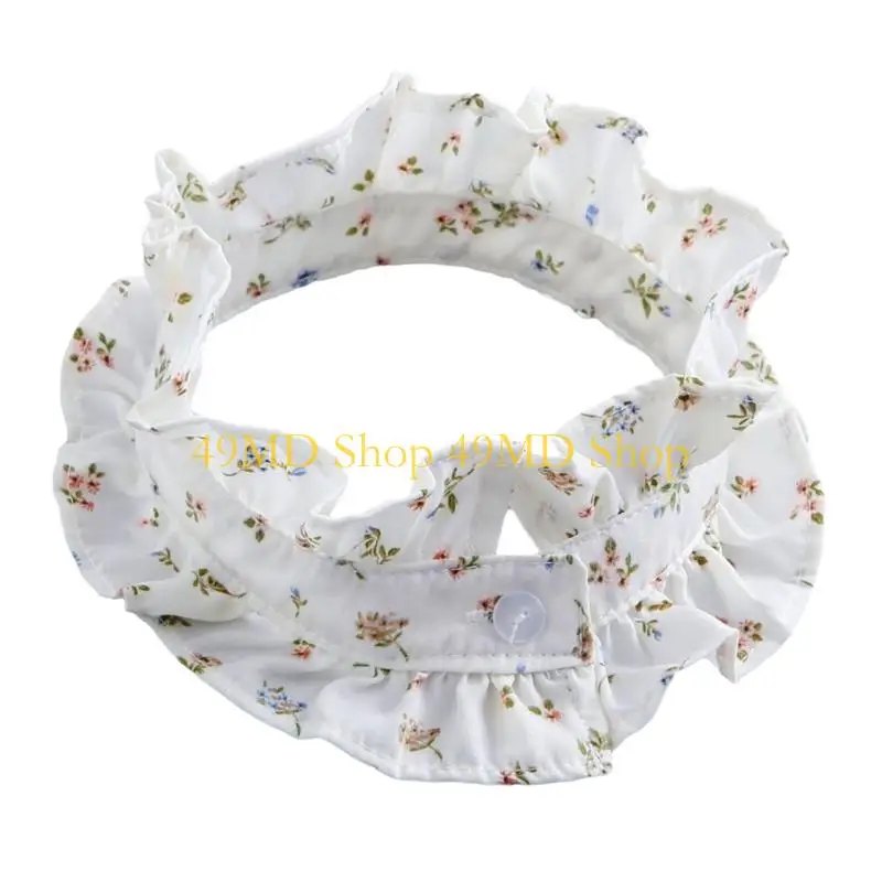 49MD Pattern  Collar Accessory Folded Ruffle Design For Blouses And Tops