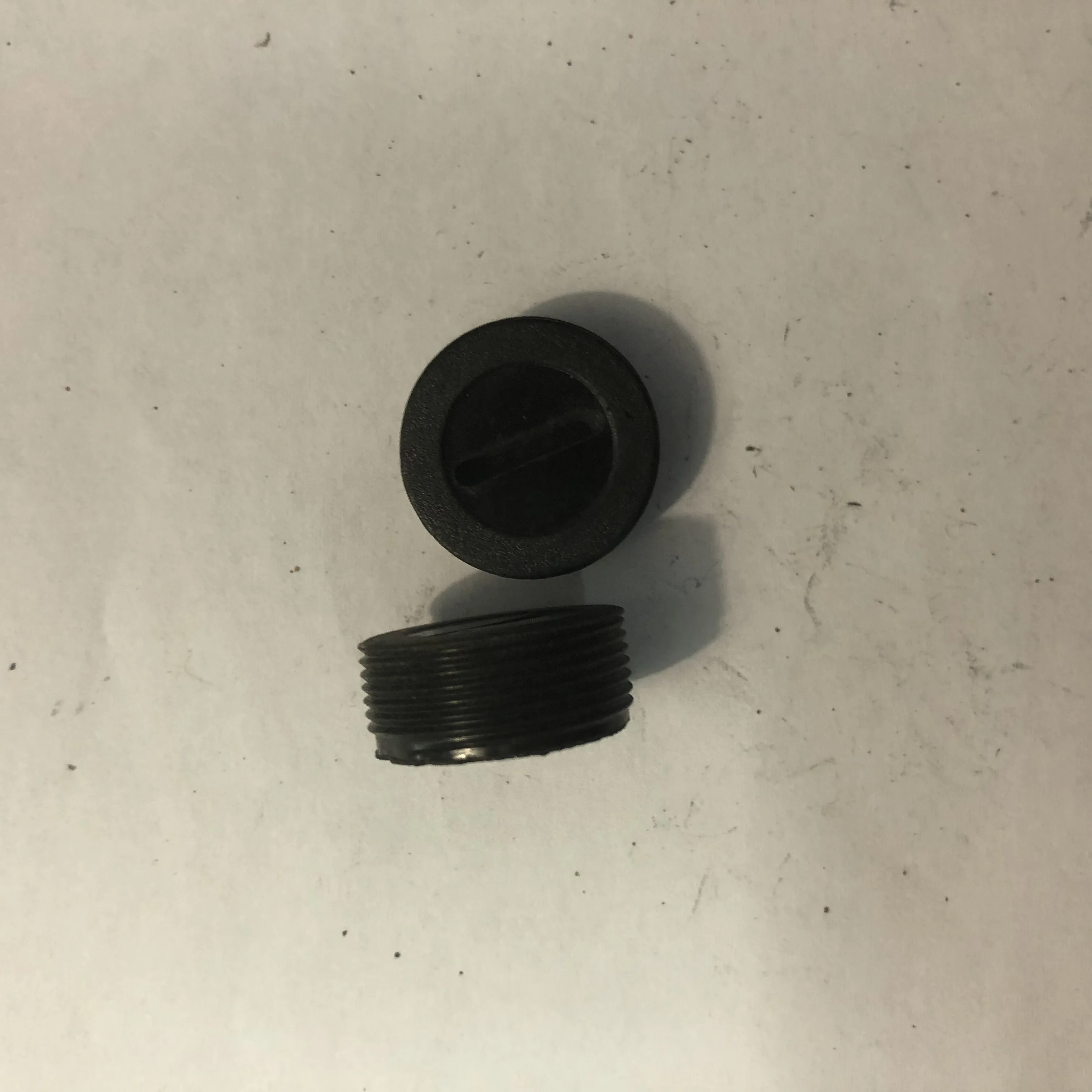 2 Pcs 20mm Diameter Carbon Brush Plastic Screw Cap LF1