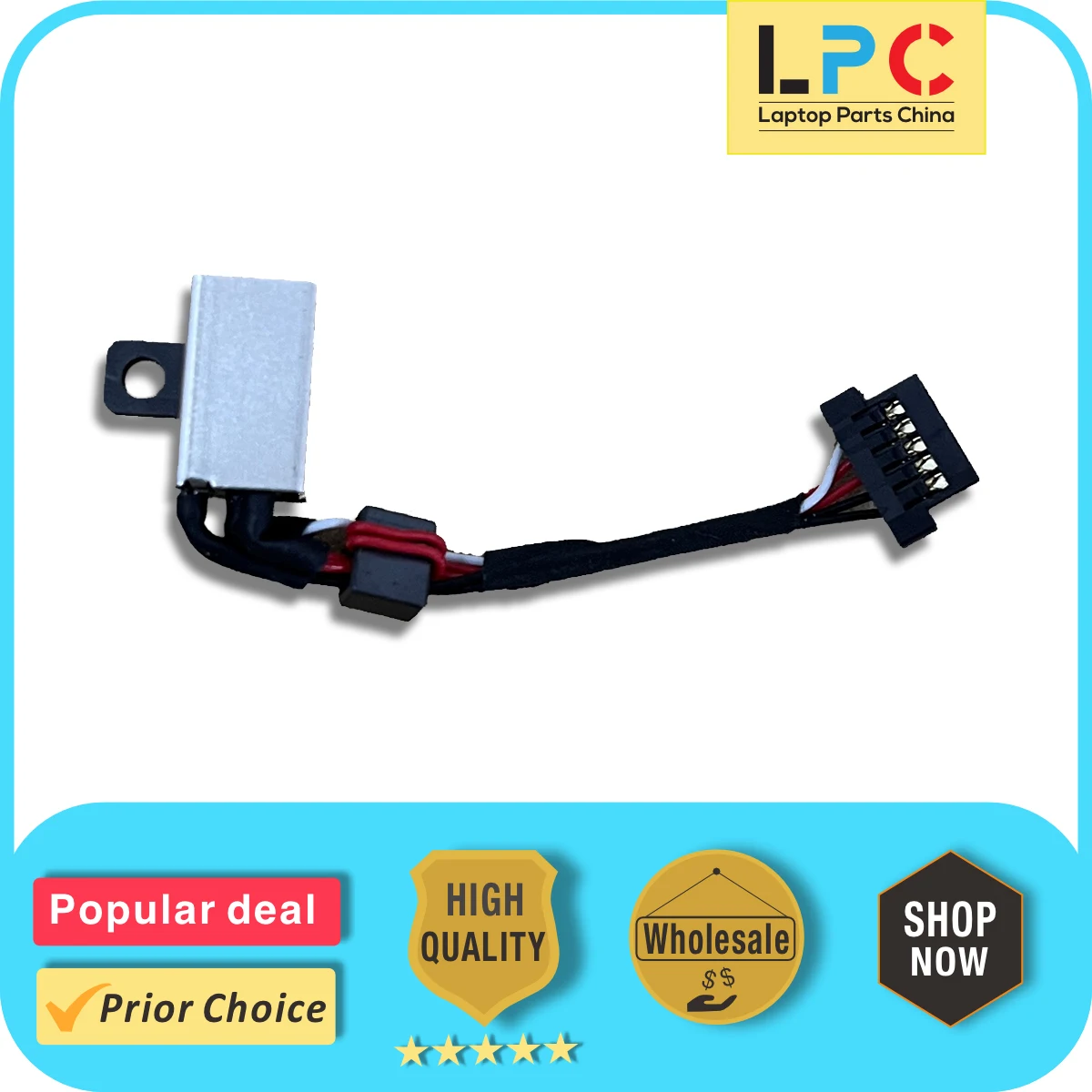 For Dell Inspiron 13 7347 7348 7352 7353 7359 DC Power Jack with Cable Charging Port Socket Connector Cable 0GT074 DC30100ST00