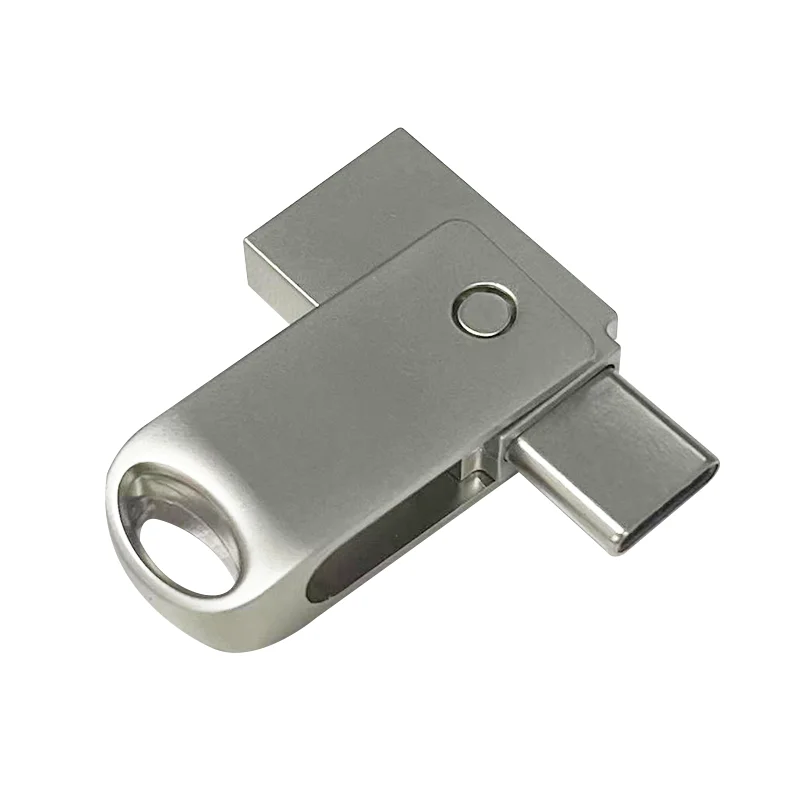 Type-c Rotating Dual-purpose Metal USB Flash Drive 3.0 High-speed Large-Capacity Computer Mobile Phone Expansion USB Disk