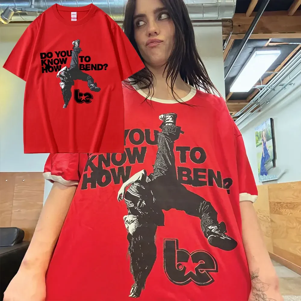 

Hit Me Hard and Soft Do You Know To How Bend Футболки с принтом в одном стиле Мужчины Женщины Мода Поп-музыка Футболки Футболка