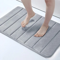 Zones La.com-Polymères de bain absorbants coordonnants, mousse à mémoire de forme douce, tapis de sol de cuisine, velours, tapis HOCarpet, décoration d'intérieur, polymères de pieds