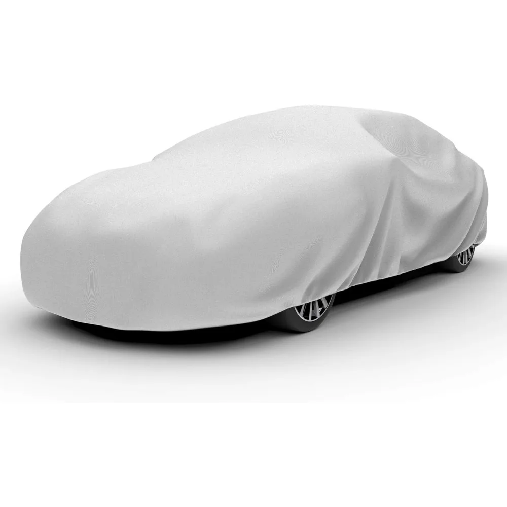

Breathable Dustproof Car Cover for Compact Sedans up to 157 Inches, Gray Indoor Protection
