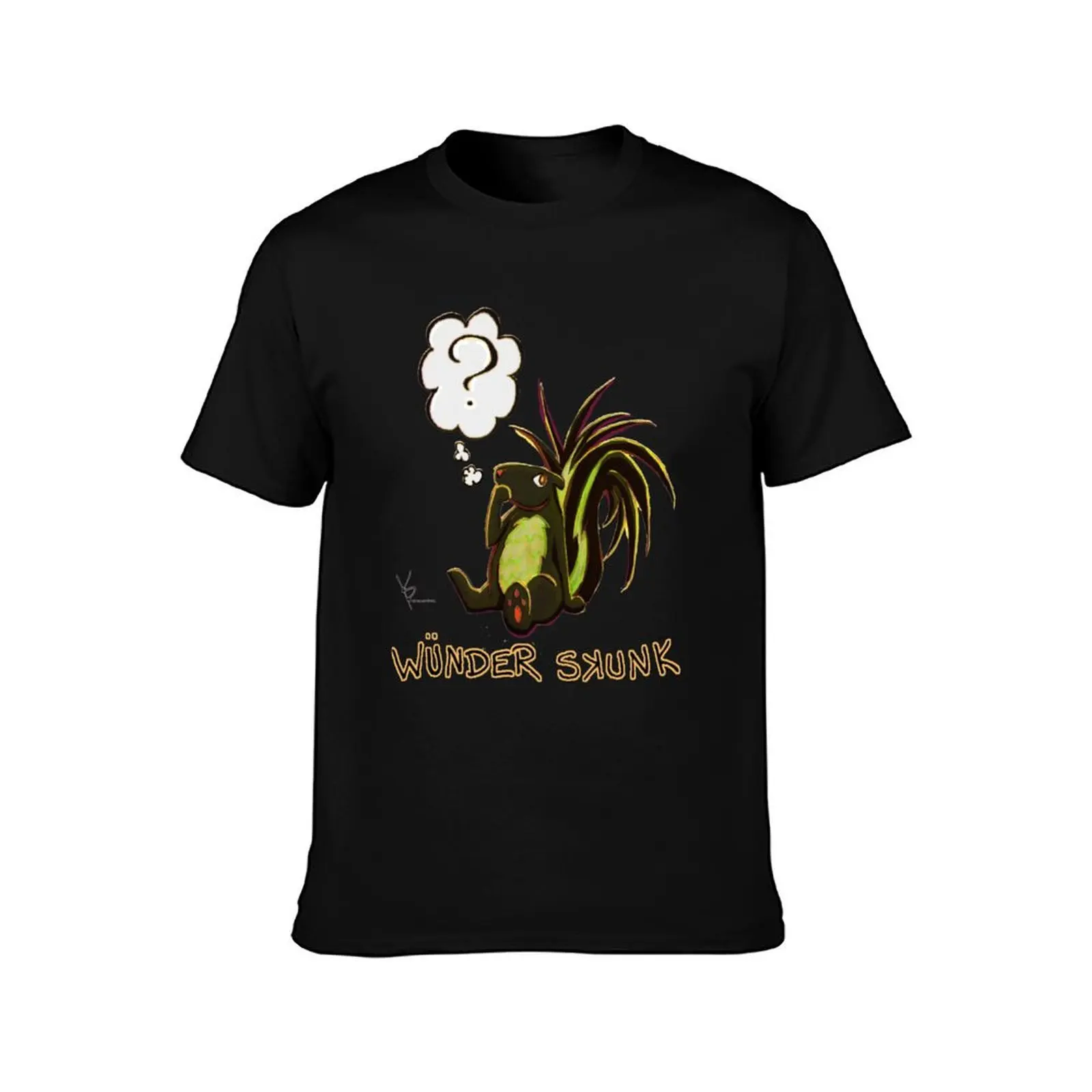 wunder skunk T-Shirt Casual Graphic Print Tee T-Shirt