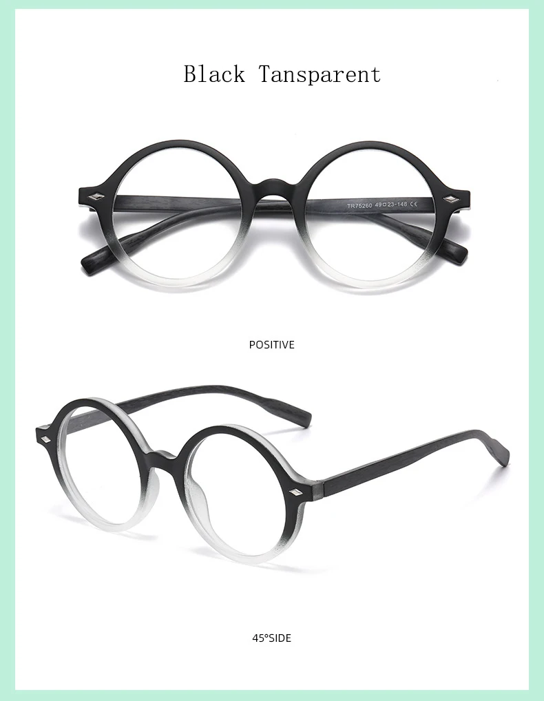 Markendesign Retro Quadratische Übergroße Runde Rahmen Sonnenbrille Korrekturbrille Anti-Blaulicht Hyperopie Myopie Astigmatismus Brillen – Detail 14