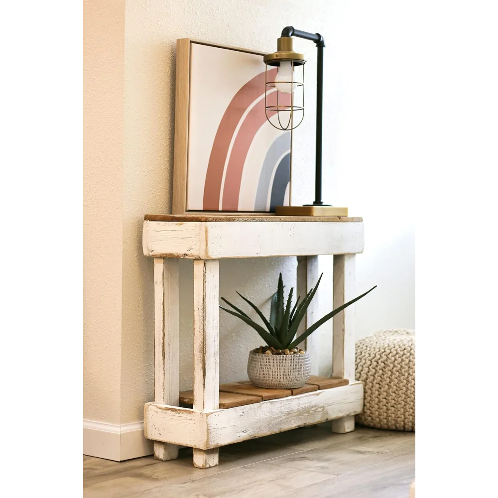 Tavolino con accento Luxe (combinato bianco)