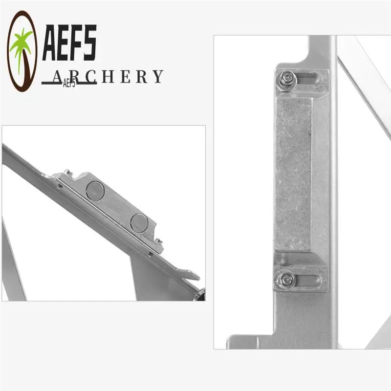 AEF5-화살 꼬리 깃털 부착 장치 스테인레스 스틸 양궁 깃털 Fletching Jig 스틱 사냥 액세서리