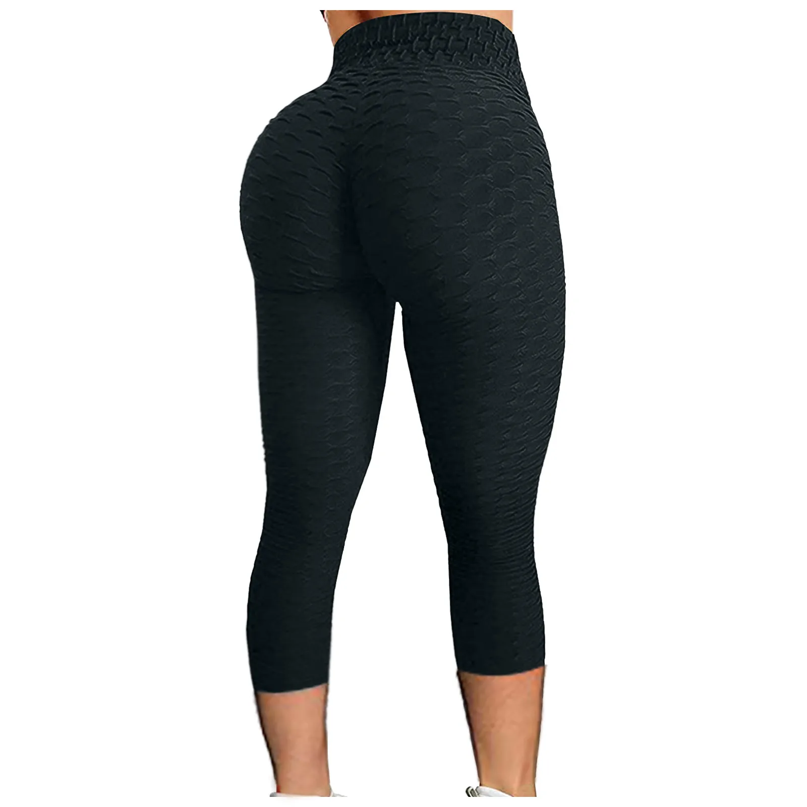 Women\'s Bubble Hip Lifting Exercise Fitness Running High Waist Yoga Pants