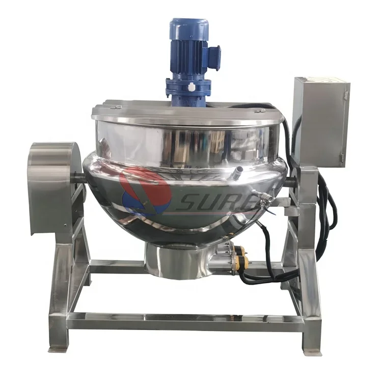 

200 Liter steam jacketed vessel commercial industrial stainless steel pot