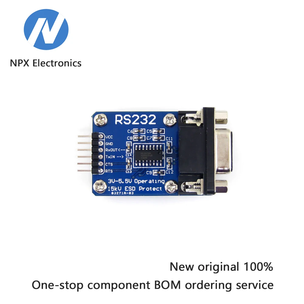 

Serial port to UART bidirectional RS232 to TTL flashing cable conversion module DB9 female connector
