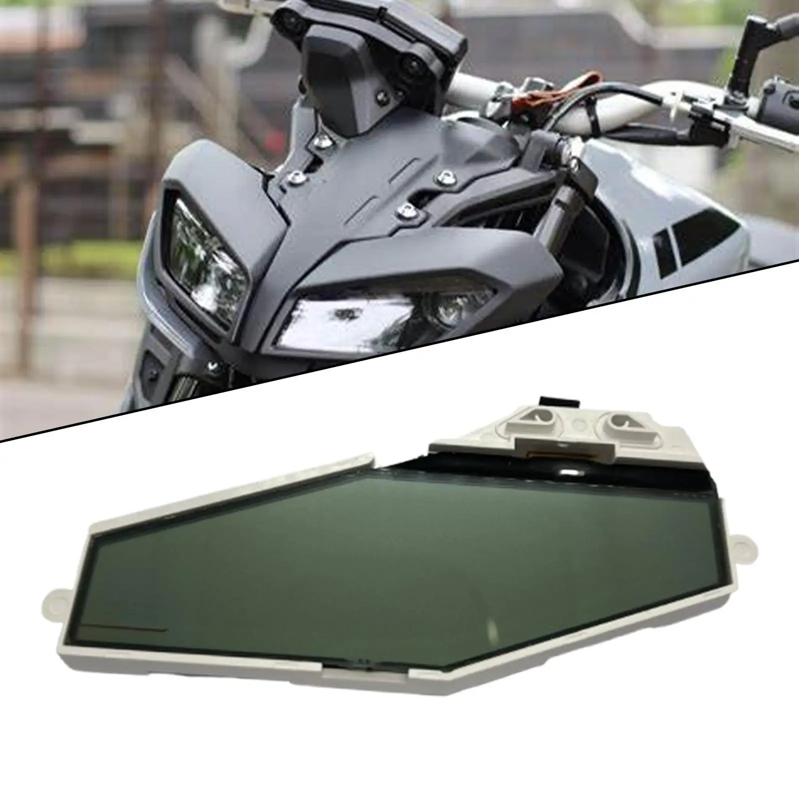 

LCD Display Screen Easy to Install Sturdy Repair Parts Speedometer Screen Panel for Yamaha MT-09 2013-2017 FZ-09 Instrument
