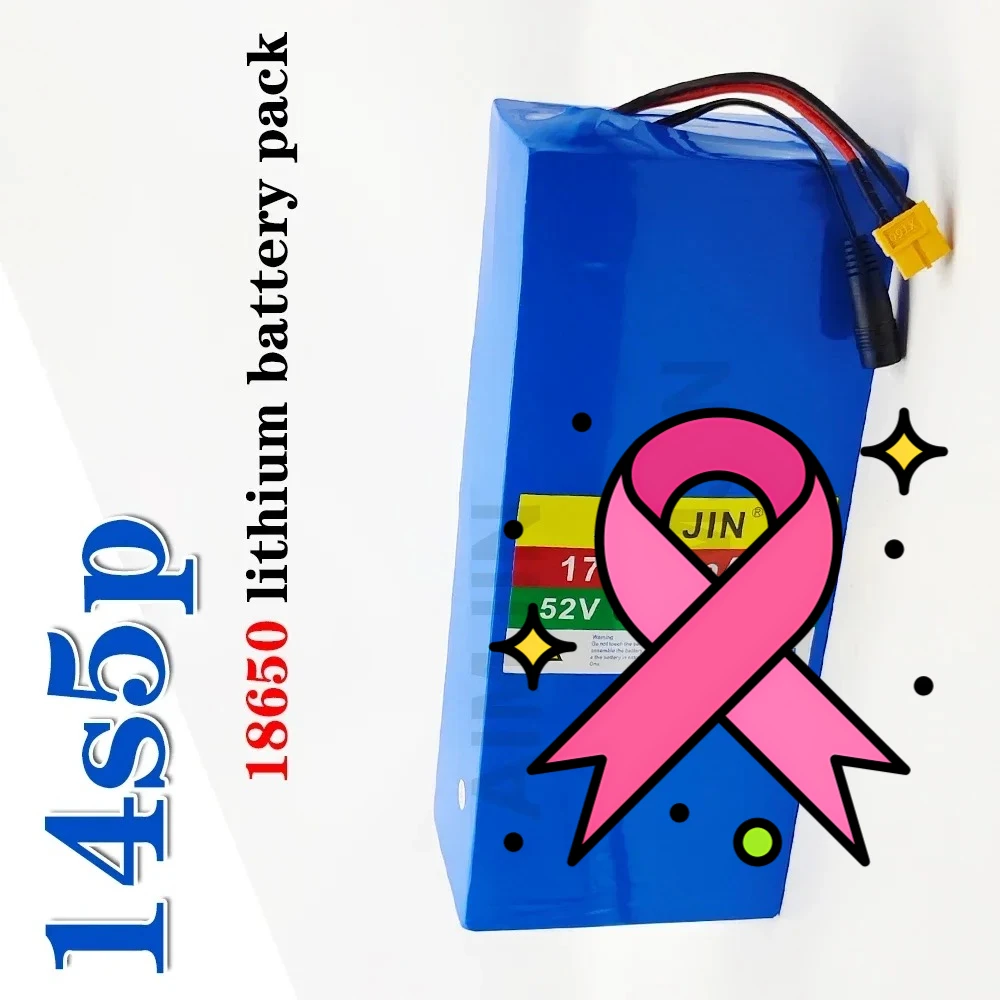 

52V battery Suitable for electric scooters, mountain bikes 14S5P battery pack 18650 lithium 17.5AH with BMS