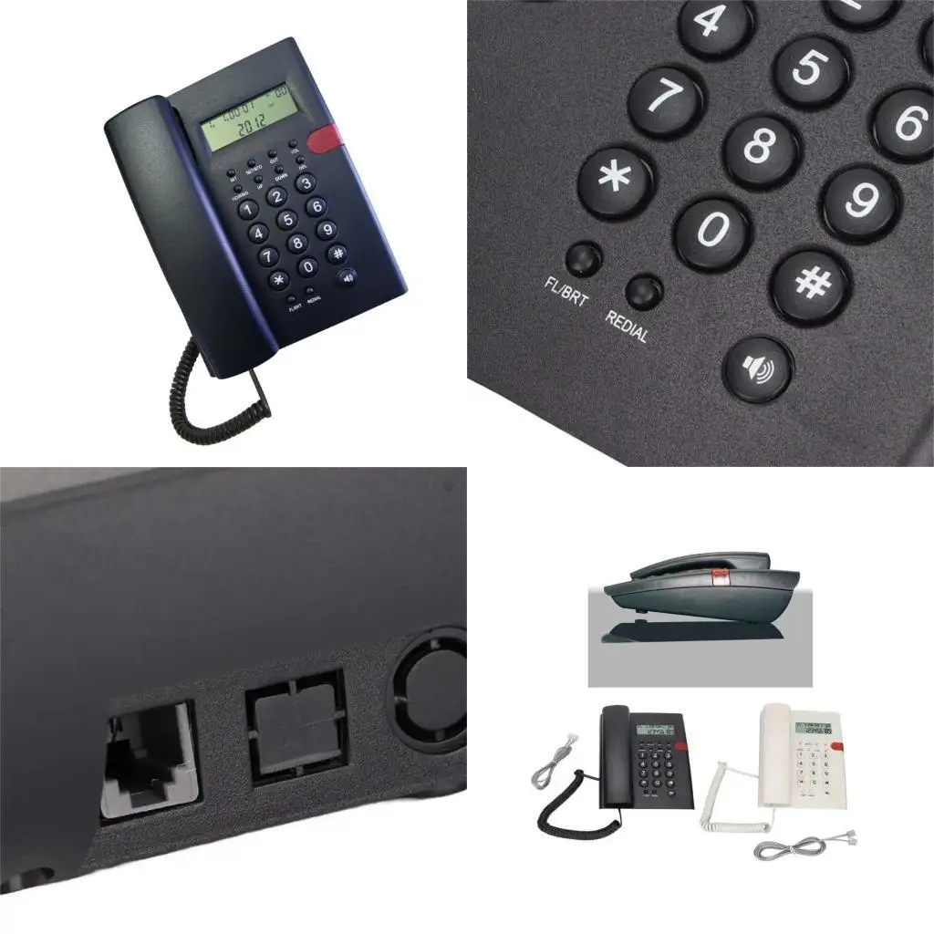 31BA K010A-1 Desktop Phone Corded Telephone Fixed Landline CallerID Display Last Number Redial for Home Office or Hotel Use