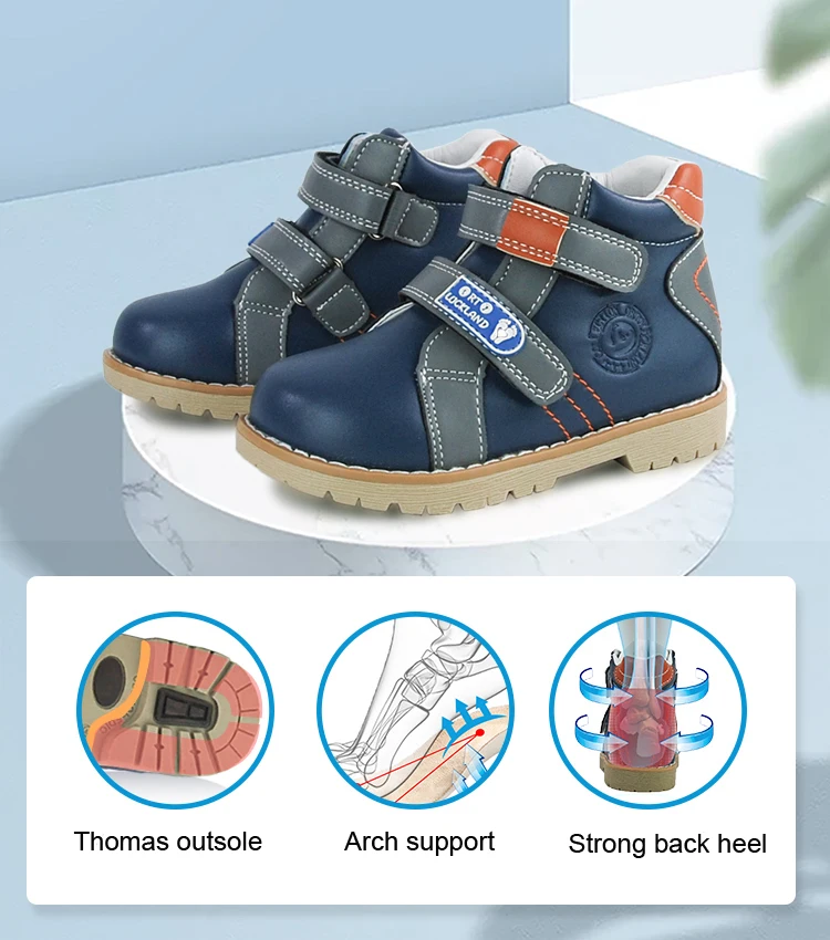 Baby Boots Toddler Orthopedic Casual Shoes For Kids Boys Sports Running Footwear With Arch Support