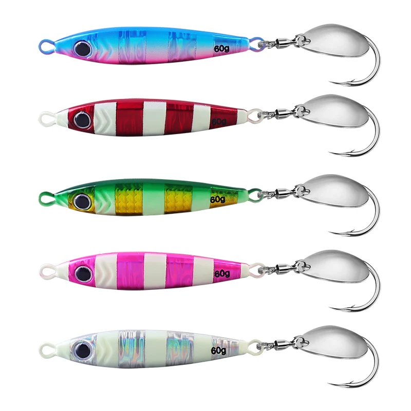 TAIYU Cuchara Flash Barracuda de hierro con gancho giratorio - imagen 3