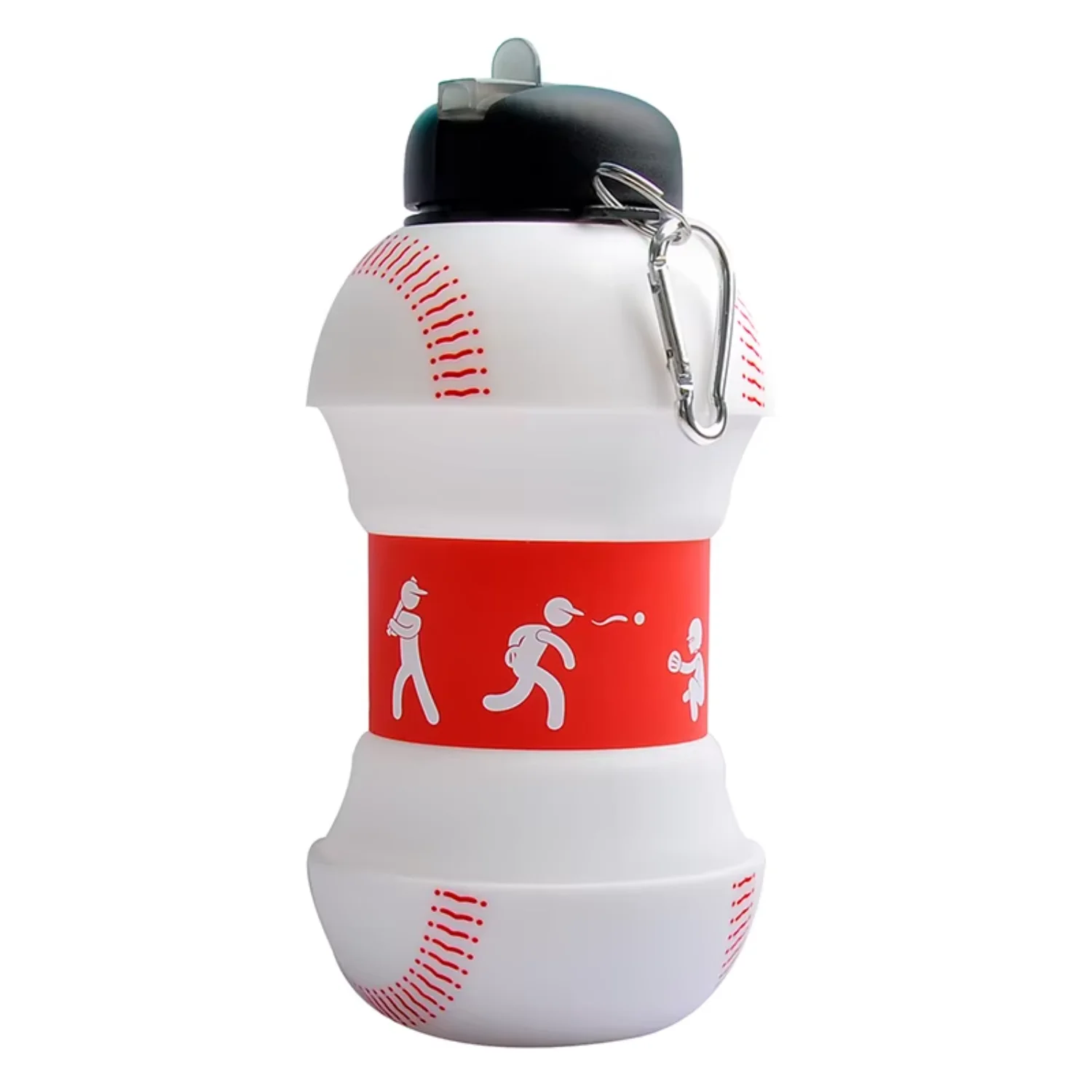 1000ml Silicone Foldable Bpa Free Leakproof Sports Water Jugs Gollapsible  for Kids Toddler Boys