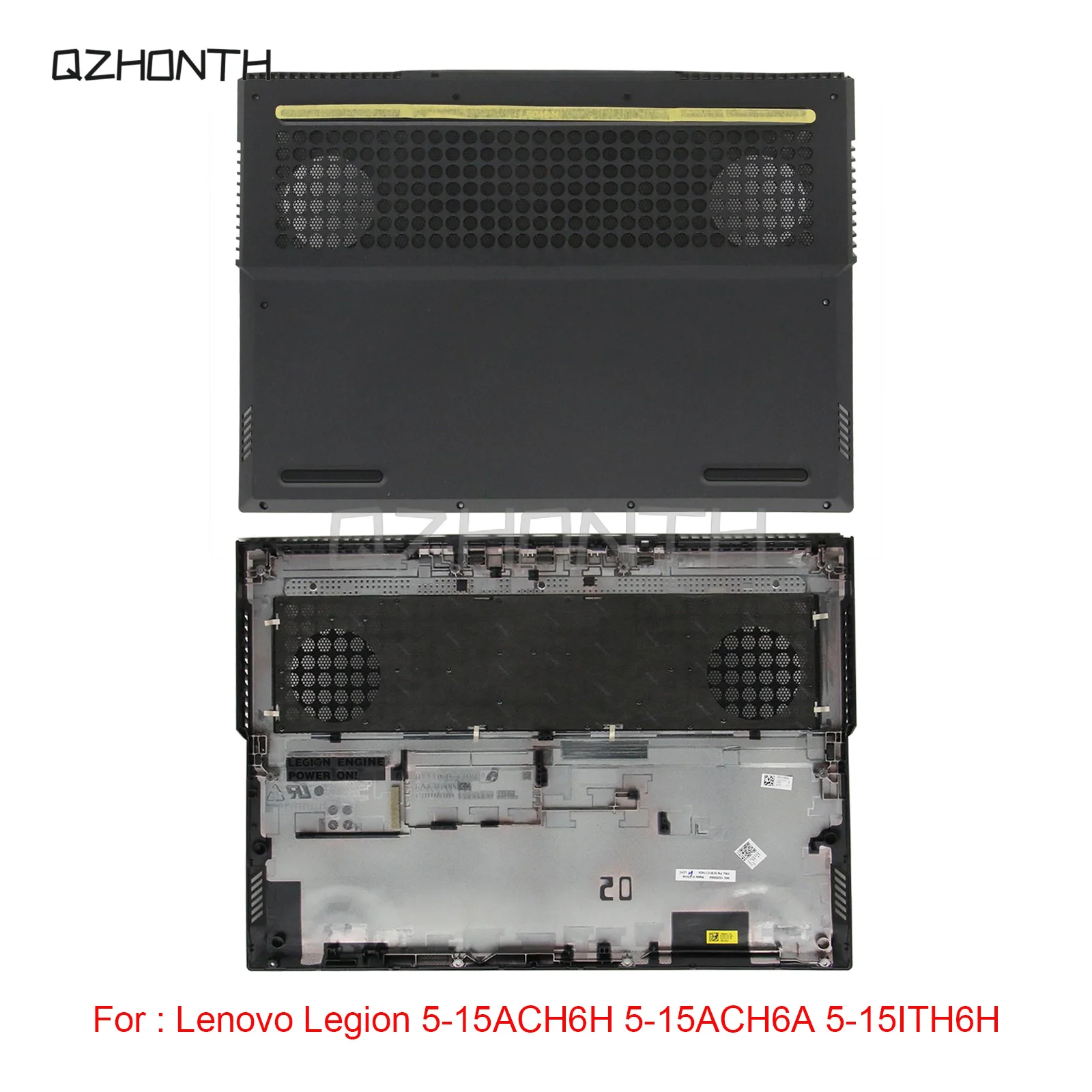 New For Lenovo Legion 5-15ACH6H 5-15ACH6A 5-15ITH6H Bottom Case Base Cover (Black) 5CB1C17424 15.6