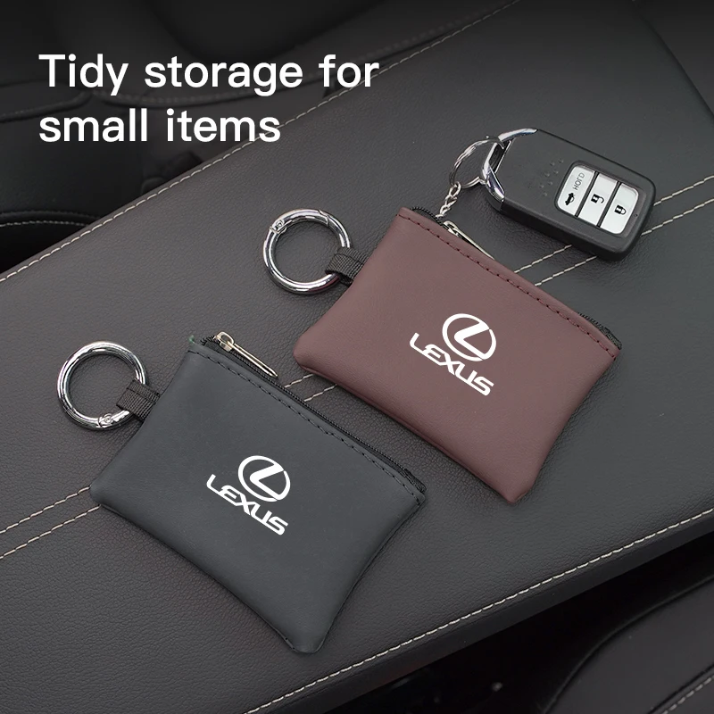 حافظة مفاتيح السيارة بو الجلود كيس لجميع الغبار مقاوم للماء لكزس F SPORT GX460 Ct200h IS250 ES 220D IS200 Fsport GS GX IS LS LX NX RX #1