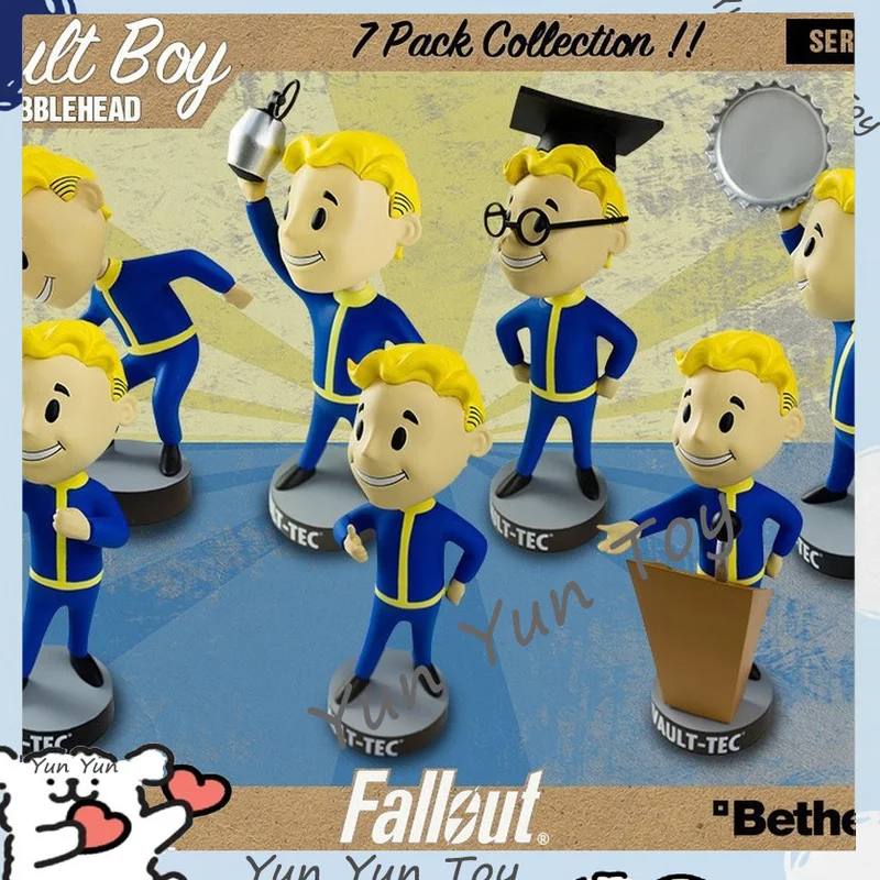 Anime Bobblehead Cute Vault Boy Full Set Figure Toys Anime Figurine Action Figure Collectible Model Doll Toys Kids Gifts