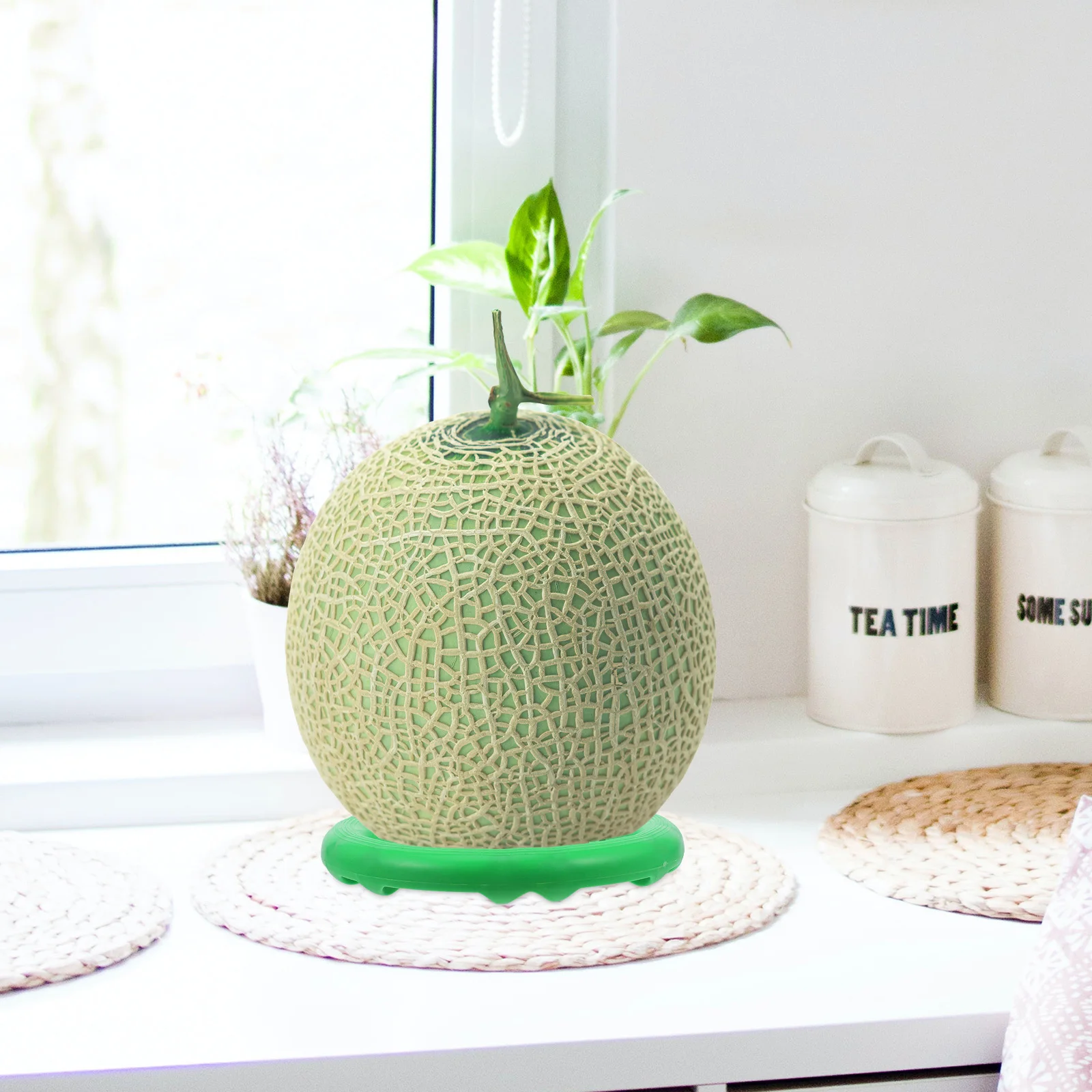 

10Pcs Fruits Display Base Reusable Melon Support Circle Ring Watermelon Pineapple Stand Rustic Modern Decor Fruits Base