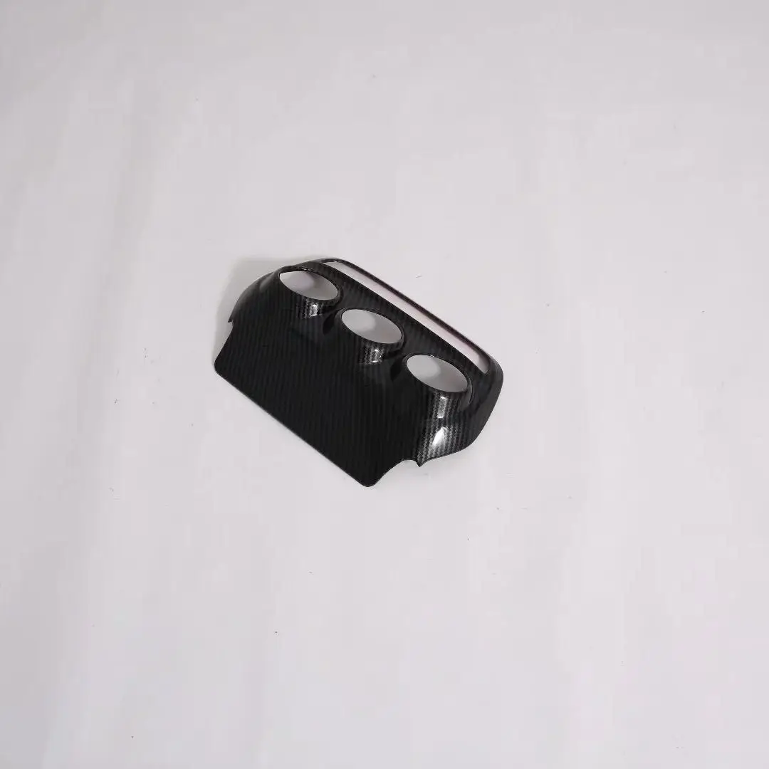 For Chevrolet Onix 2019 2020 2021 Air Conditioning Adjust Buttons Cover Frame Trims ABS Carbon Fiber Car Styling Accessories
