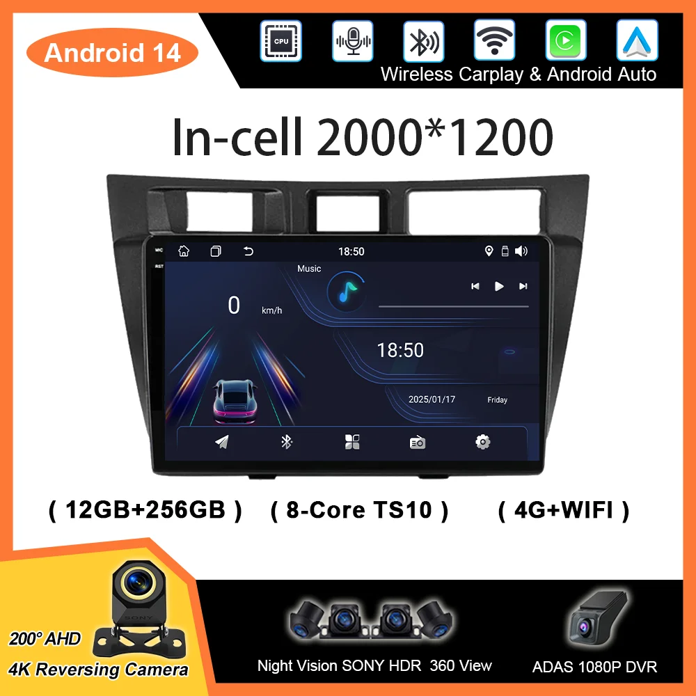 

Android Auto Carplay Авто для Toyota Mark II 9 X100 2000-2007 Авто Радио Мультимиidia Плеер GPS Навигация 4G Carplay NO 2DIN DVD