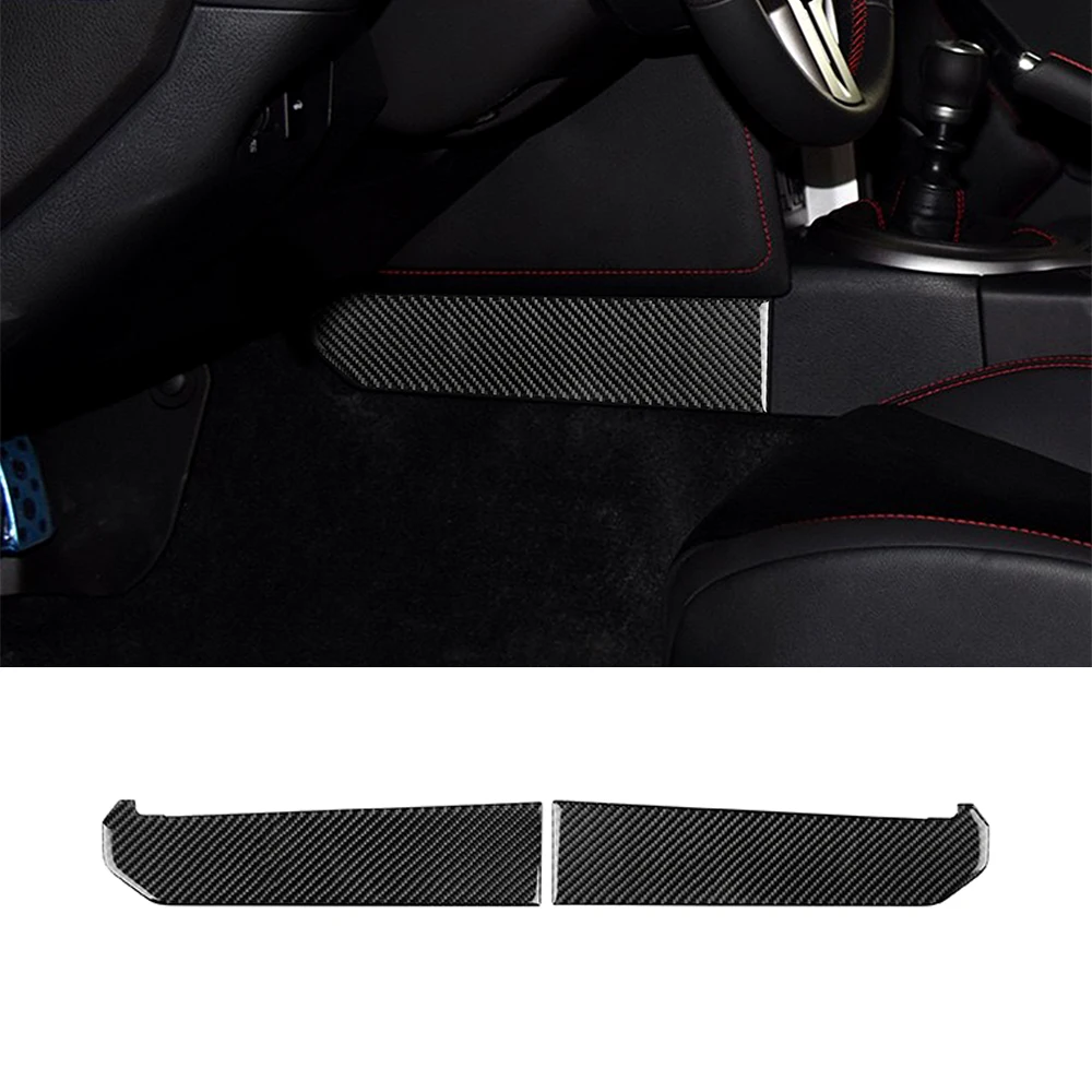 

2pcs For Subaru BRZ 86 2013-2020 Car Control Gear Shift Panel Side Decor Cover Trim Sticker Auto Accessories Carbon Fiber