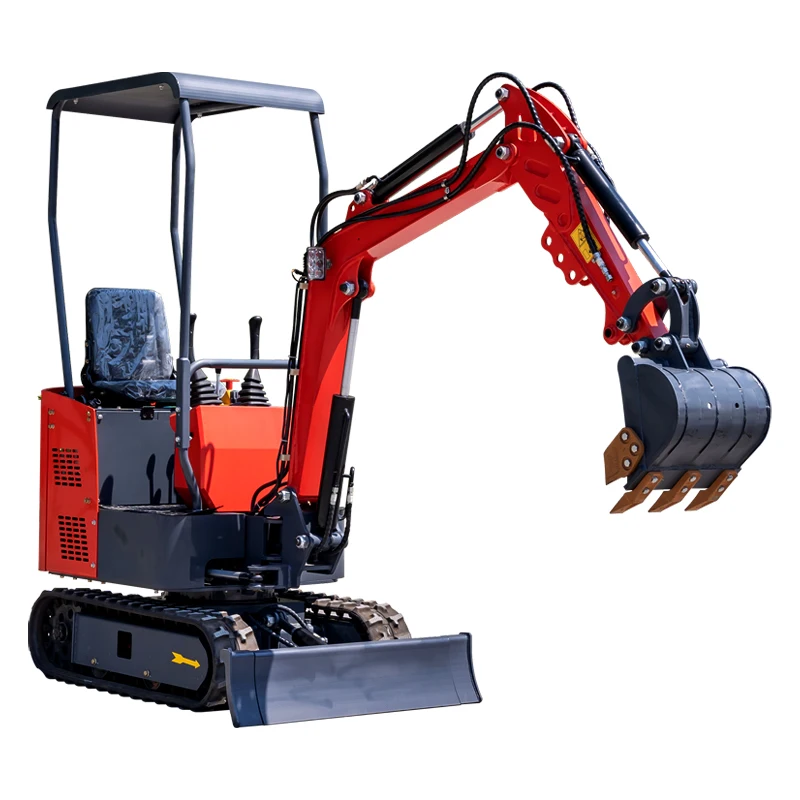 Custom HW-12 Hydraulic Crawler Backhoe Mini Excavator For Home Trenching And Garden Work 1.2 Ton Digger Agricultural Equipment