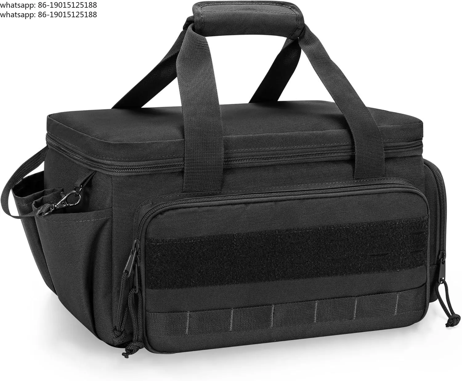 

14" Durable Tool with 2 Pieces Anti-slip Base Tool Bag Multi Pockets Work Organizer for Electricians Repair Carpenter