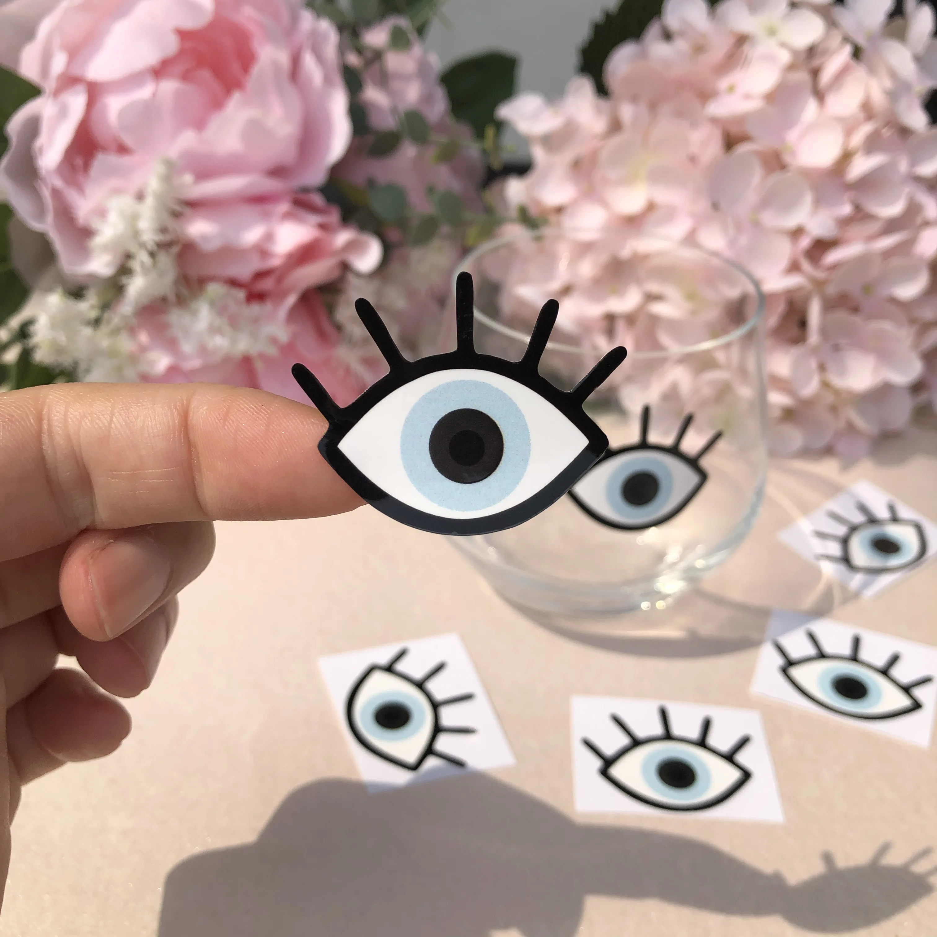 

Бокал для вина, наклейки от сглаза, виниловые наклейки с хорошими глазами для свадьбы, украшения для бутылок шампанского