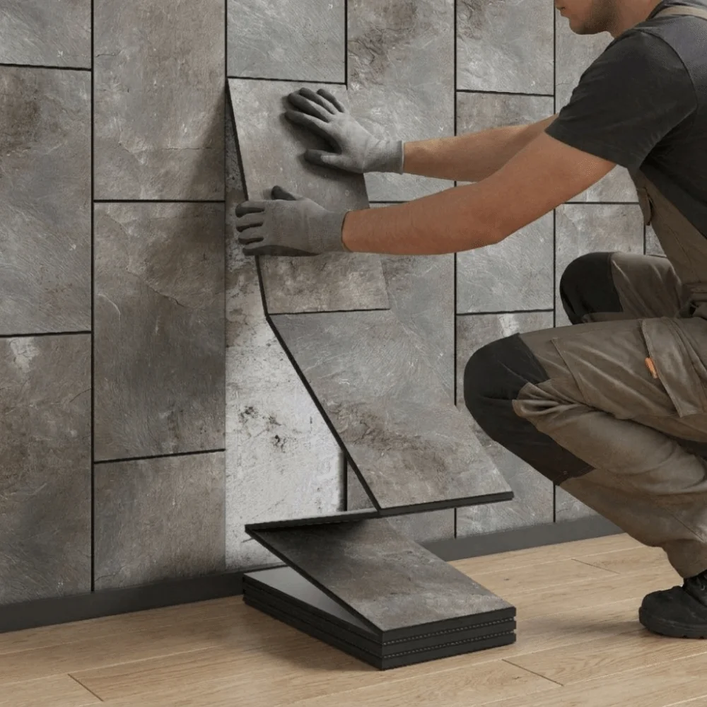PVC 3D Wood Grain Wall Panels Oil Proof Removable Wood Grain Wall Tiles Wear-Resistant Waterproof Tile Stickers Bars