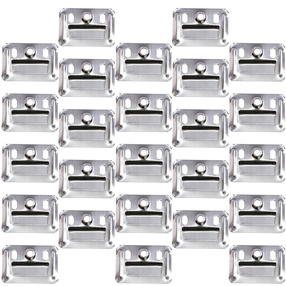 100 Pcs Wall Buckle Kit Easel Clamp for Integrated Panel Furniture Hardware Stainless Steel Filler