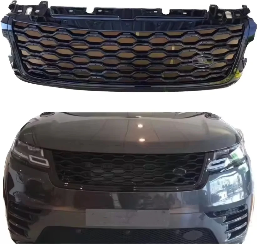 

OEM Front Grille for LAND ROVER & for RANGE ROVER VELAR BLACK ABS Plastic Material New Condition