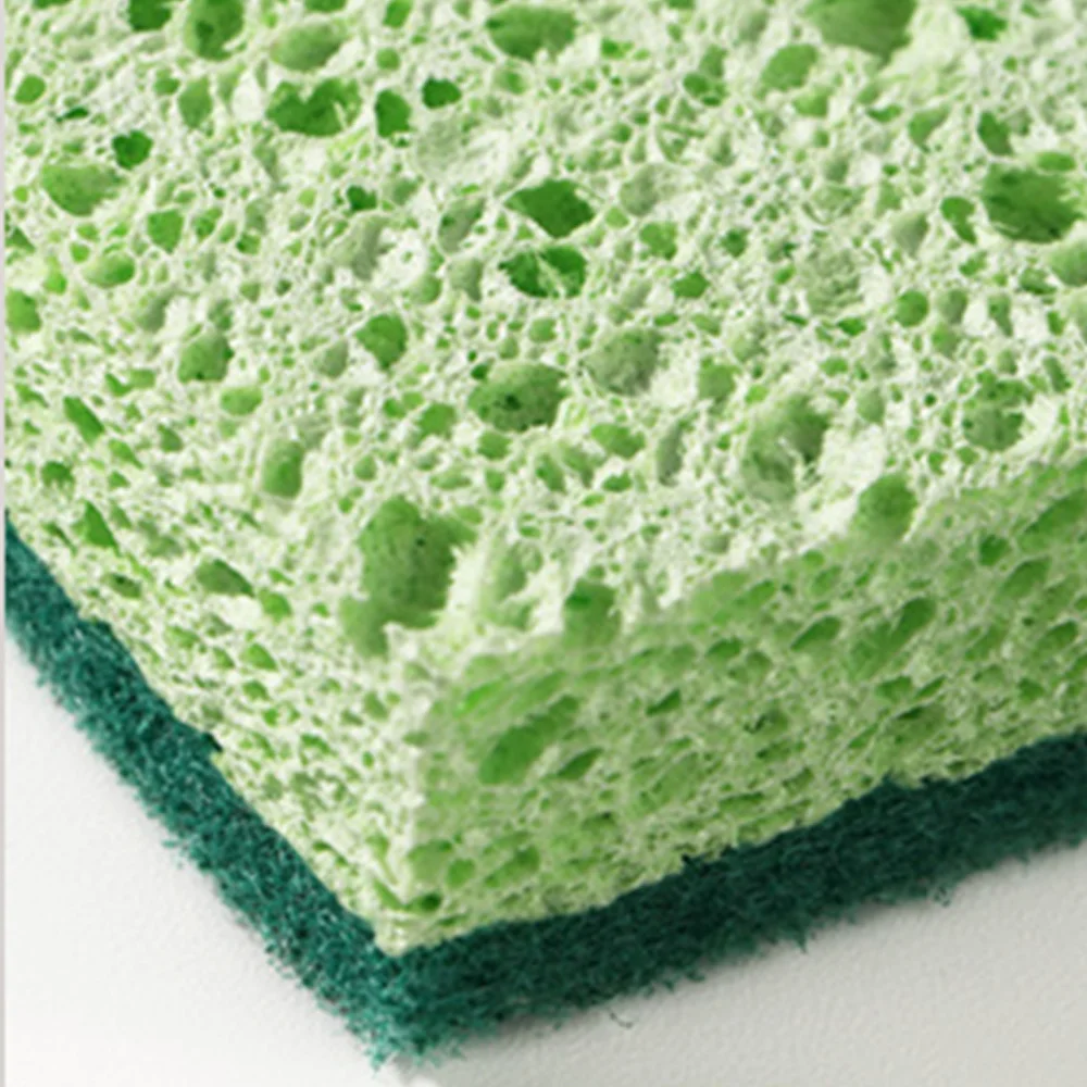 Heavy Duty Scrub Sponge Non-scratch Compressed Cellulose Sponges for Kitchen Dishes Pots Pans Car Cleaning