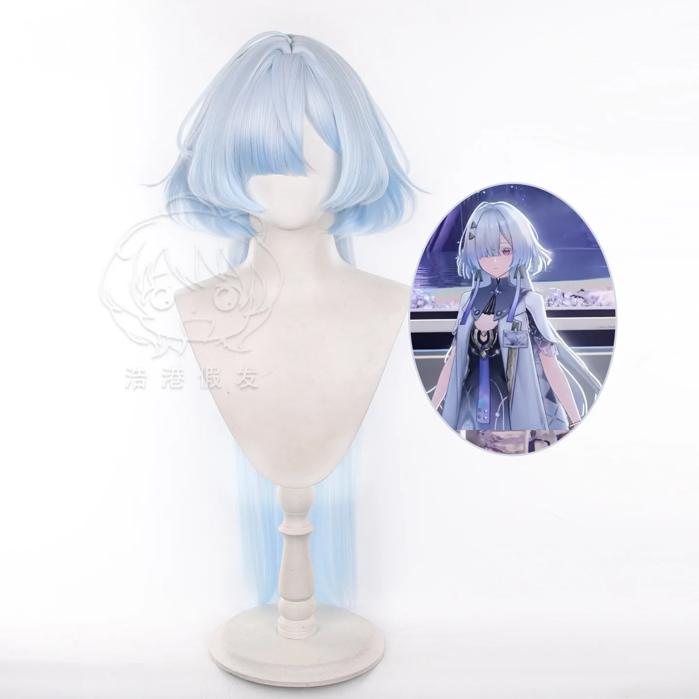 

Wuthering Waves Mornye Cosplay Wig Long Straight Heat Resistant Hair Wigs For Women Girls