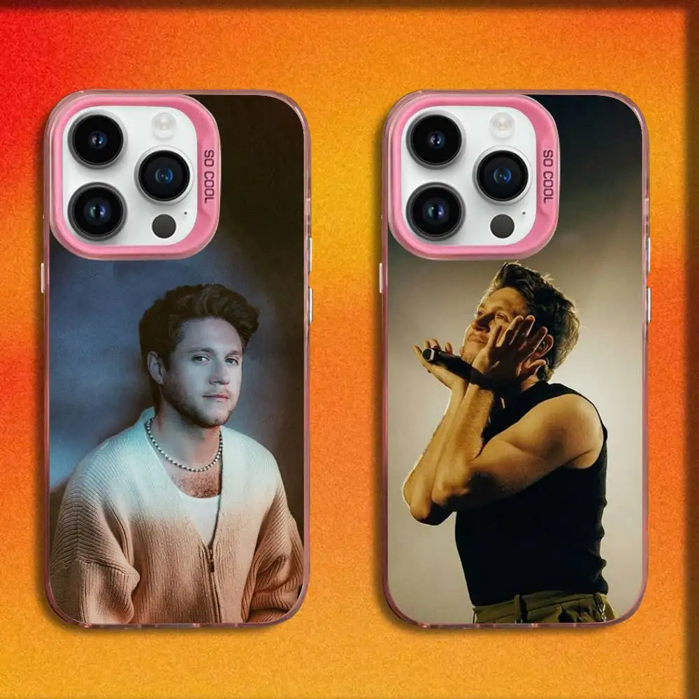 

N-Niall Singer Horan Phone Case For iPhone 17,16,15,14,13,12,11,Pro,Max,Plus,E,SE4,Air,Mini Pink IMD Box