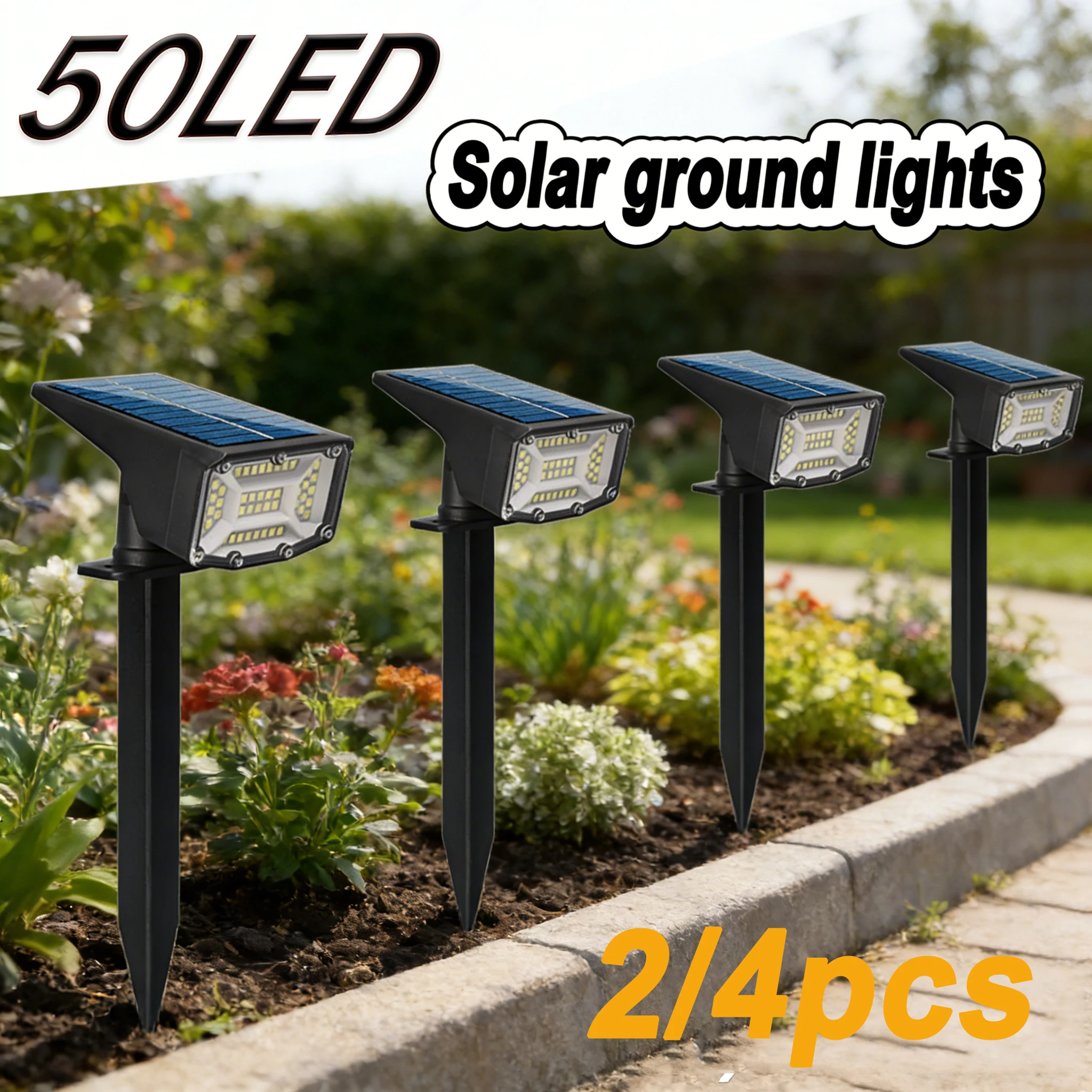 

Солнечные светильники на солнечных батареях, регулируемые, водонепроницаемые, настенные, напольные, суперяркие ландшафтные прожекторы